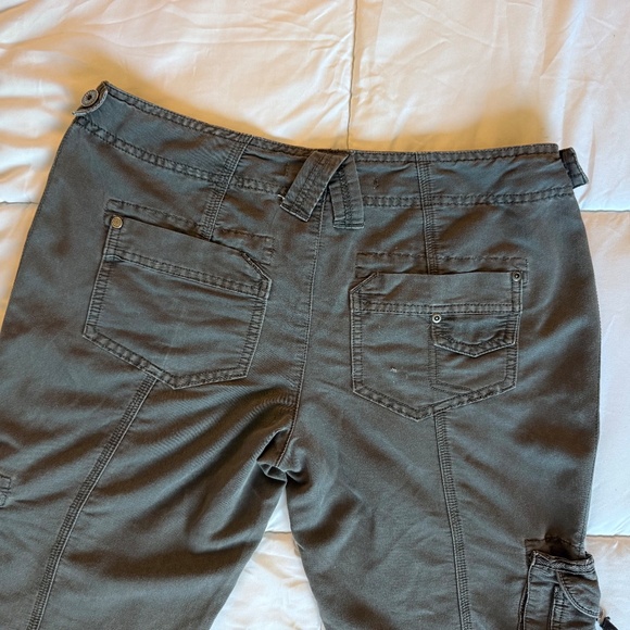 Vintage Dark Grey Convertible Festival Cargo Pants - Picture 6 of 10